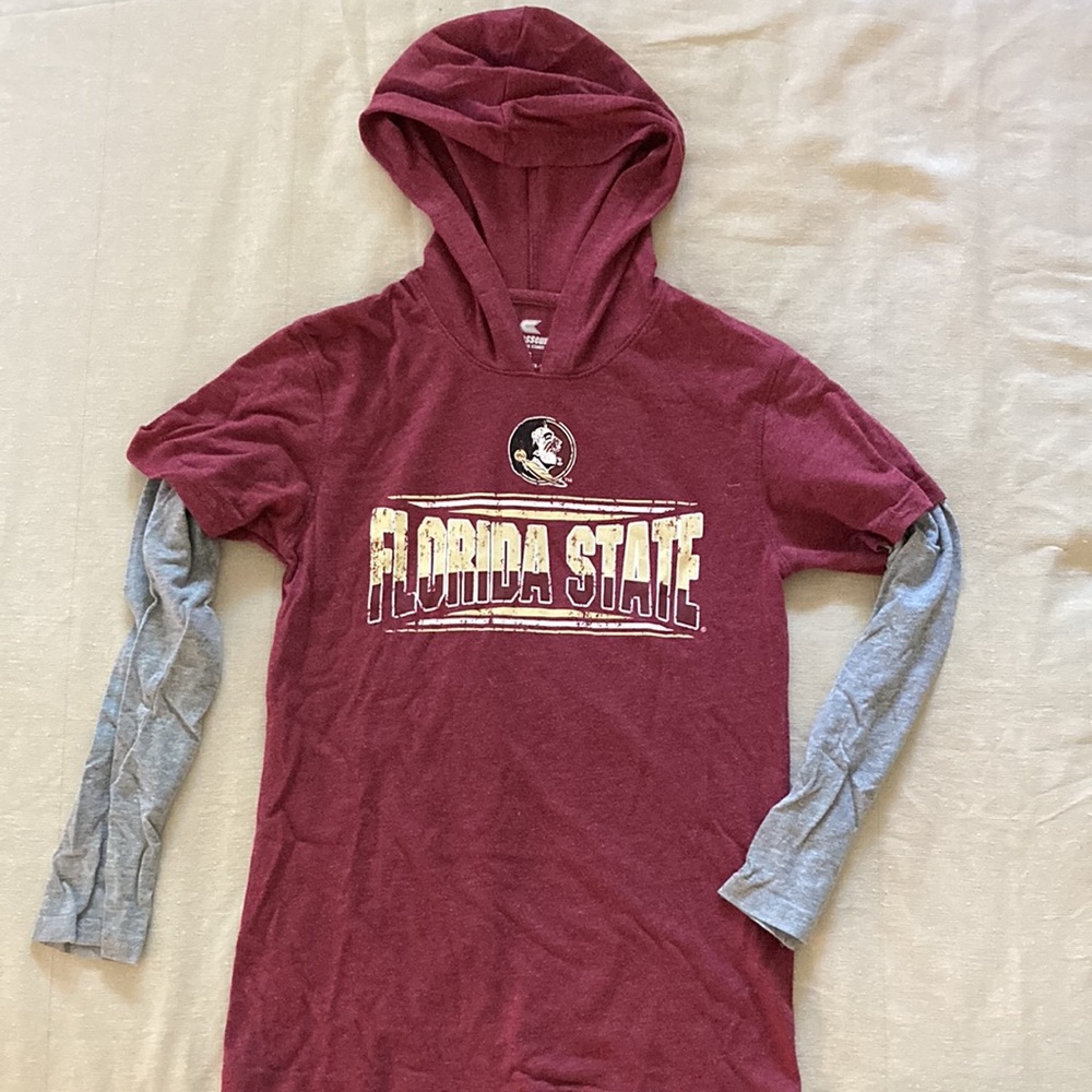 Florida State‎ Kid’s Long Sleeve T-Shirt With Hoodie size S (8-10)